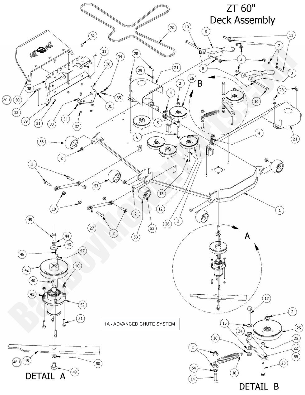 2015 ZT Elite - 60" Deck Assembly